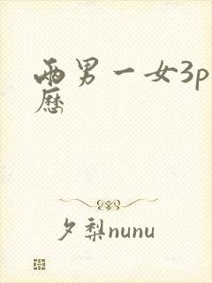 两男一女3p经历