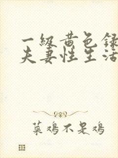 一级黄色录像片夫妻性生活影片封面