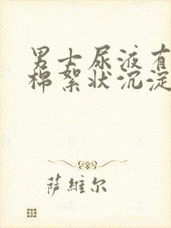 男士尿液有白色棉絮状沉淀物