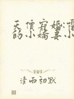 天价宠婚:霍少的小娇妻小说免费阅读