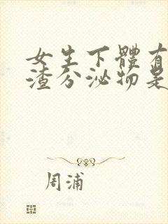 女生下体有豆腐渣分泌物是什么原因