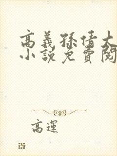 高义孙倩大团结小说免费阅读封面