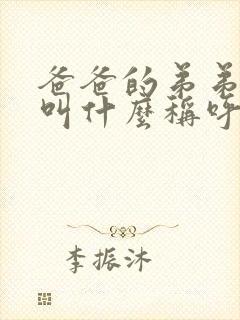 爸爸的弟弟老婆叫什么称呼