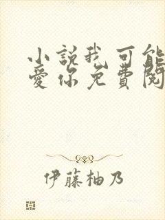 小说我可能不会爱你免费阅读