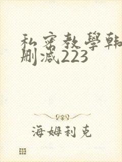 私密教学韩漫无删减223
