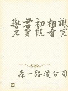 与君初相识在线免费观看完整版