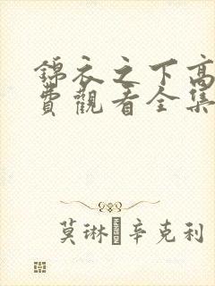 锦衣之下高清免费观看全集电视剧