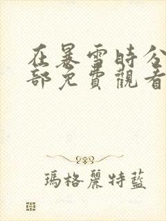 在暴雪时分第二部免费观看