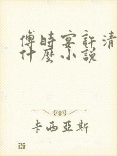 傅时宴许清欢是什么小说封面