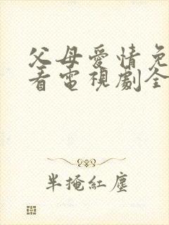 父母爱情免费观看电视剧全集封面