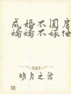 成婚不圆房重生娇娇不嫁他急了全文阅读