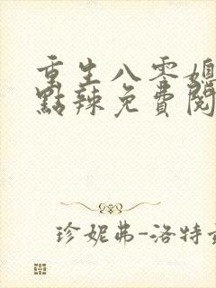 重生八零媳妇有点辣免费阅读封面