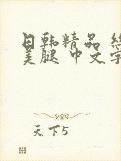 日韩精品 丝袜美腿 中文字幕封面