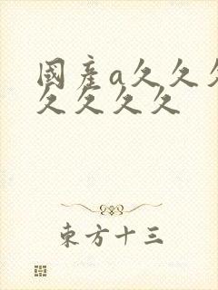 国产a久久久久久久久久