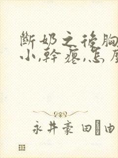 断奶之后胸部变小,干瘪,怎么恢复