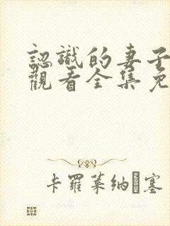 认识的妻子在线观看全集免费播放