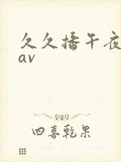 久久播午夜亚洲av