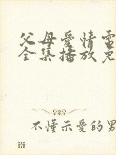 父母爱情电视剧全集播放免费观看