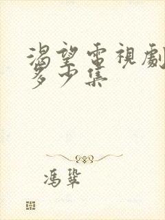 渴望电视剧一共多少集