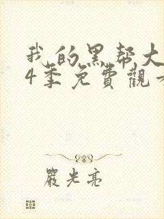 我的黑帮大佬第4季免费观看封面