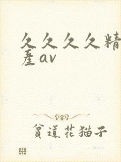 久久久久精品国产av封面