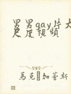 男男gay片大尺度视频