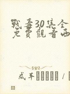 战毒30集全部免费观看西瓜