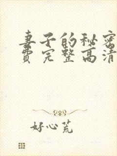 妻子的秘密4免费完整高清电视剧在线封面