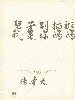 儿子别插进来,我是你妈妈小说