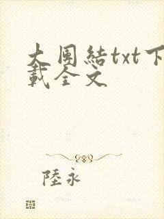 大团结txt下载全文