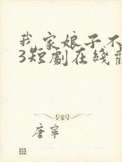 我家娘子不对劲3短剧在线观看免费