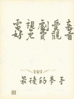 电视剧爱来的刚好免费观看