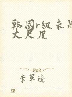 韩国r级未删减大尺度