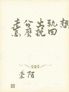 老公出轨想离婚怎么挽回封面