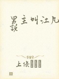 男主叫江凡的小说