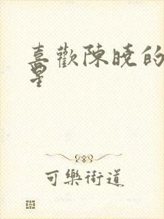 喜欢陈晓的女明星