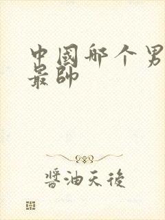 中国哪个男明星最帅封面