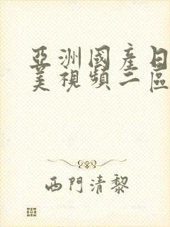 亚洲国产日韩欧美视频二区