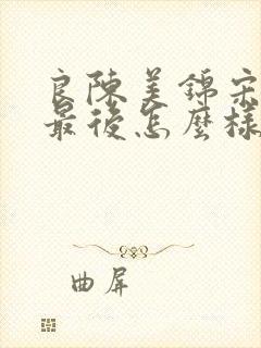 良陈美锦宋姨娘最后怎么样了封面