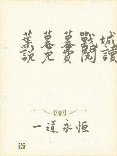 叶暮暮战城胤小说免费阅读无弹窗下载