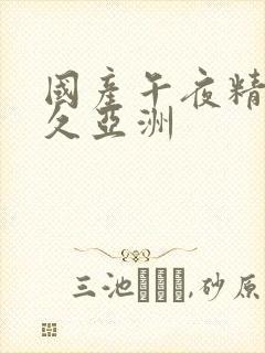 国产午夜精品久久亚洲