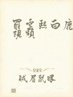 罗云熙白鹿花絮视频