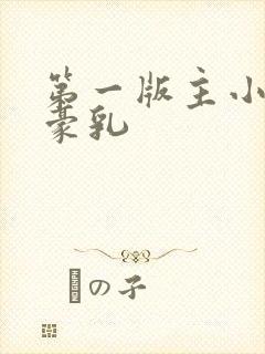 第一版主小说网豪乳封面