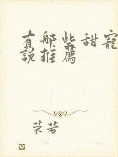 有哪些甜宠的小说推荐