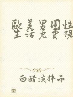 欧美男同性恋性生活免费视频