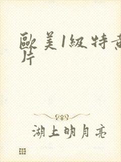 欧美1级特黄大片封面