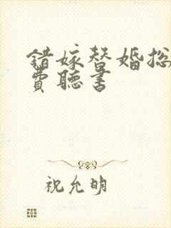 错嫁替婚总裁免费听书