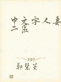 中文字人妻一区二区