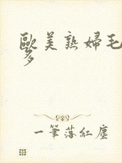 欧美熟妇毛多水多