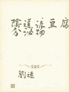 阴道流豆腐渣的分泌物